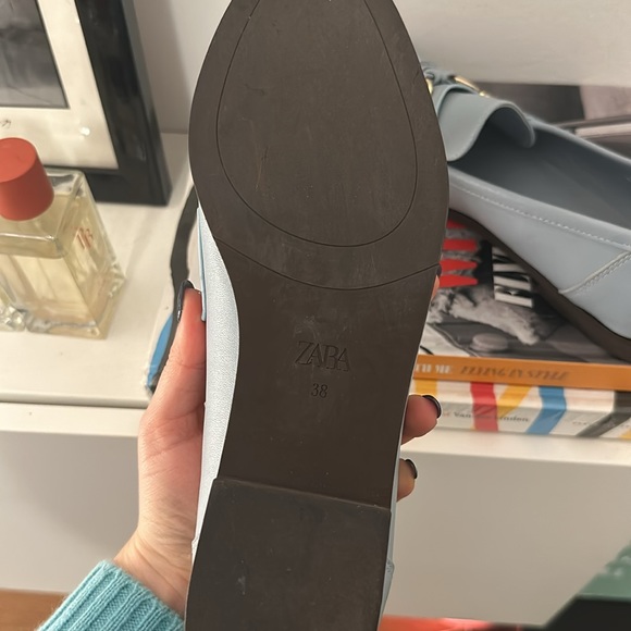 Zara loafers in blue leather - Picture 4 of 4